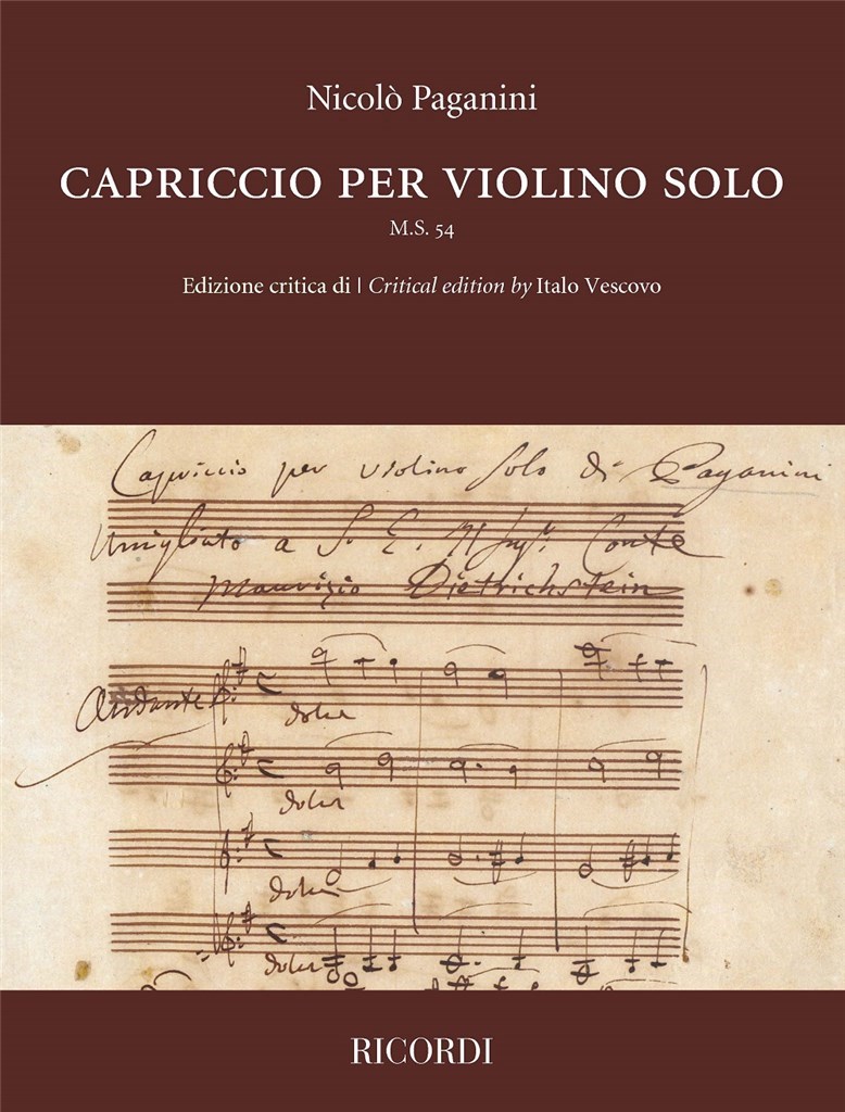 Capriccio per violino solo M.S. 54